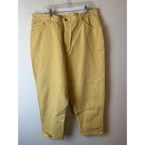 Gitano Yellow Jeans Size 40 100% Cotton Vintage Baggy Jean 90s Y2K